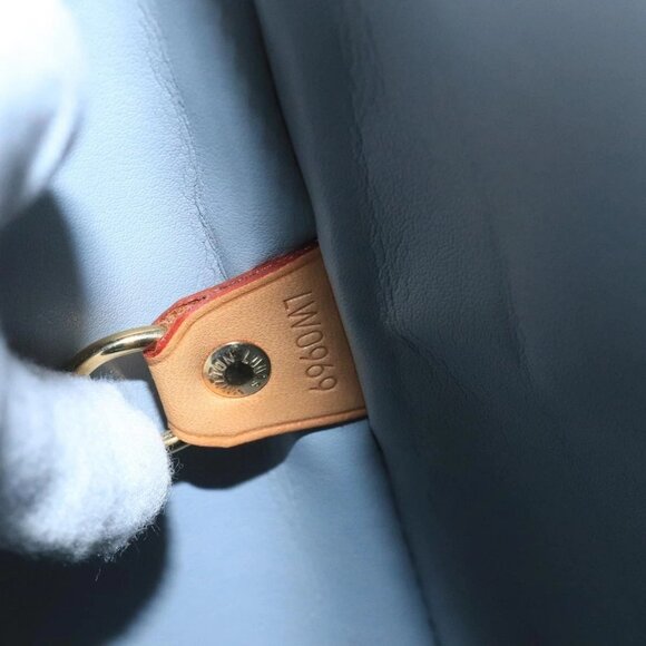 LOUIS VUITTON Monogram Vernis Houston Hand Bag Gris M91053 LV Auth 101664 - Picture 10 of 16